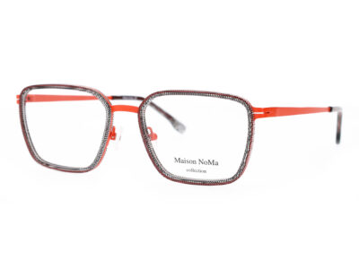 MN 5709 - C2 - Orange - cristal motif strié noir