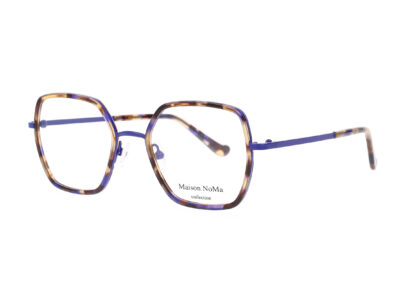MN 7611 - C2 - Écaille havane éclats bleu - Bleu Saphir
