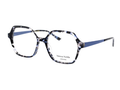 MN 7612 - C1 - Bleu gris & éclats noirs - Bleu denim