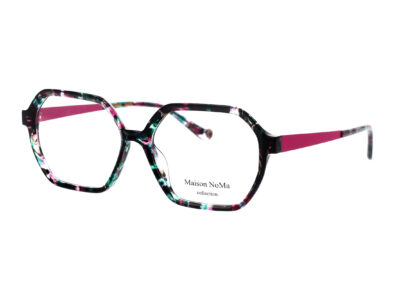 MN 7613 - C3 - Nuancé framboise & émeraude - Rose prune