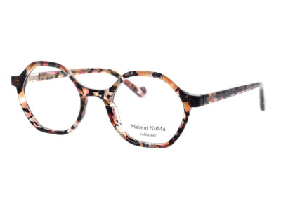 MN 7614 - C3 - Nuancé abricot rose & éclats noirs
